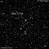 NGC 1778 - рассеянное скопление звёзд. Описание NGC 1778:, Рассеянное скопление в созвездии Возничий