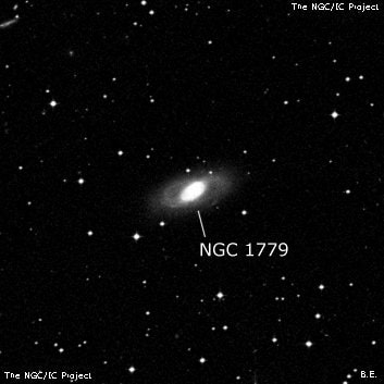 NGC 1779 - спиральная галактика с баром. Описание NGC 1779:, Галактика в созвездии Эридан