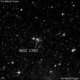 NGC 1787 - рассеянное скопление звёзд. Описание NGC 1787:, Рассеянное скопление в созвездии Золотая Рыба
