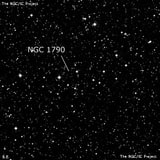 NGC 1790 - группа звёзд. Описание NGC 1790:, Рассеянное скопление в созвездии Возничий