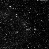 NGC 1791 - рассеянное скопление звёзд. Описание NGC 1791:, Рассеянное скопление в созвездии Столовая Гора