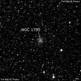NGC 1795 - рассеянное скопление звёзд. Описание NGC 1795:, Рассеянное скопление в созвездии Золотая Рыба