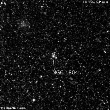 NGC 1804 - рассеянное скопление звёзд. Описание NGC 1804:, Рассеянное скопление в созвездии Золотая Рыба