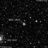 NGC 1810 - рассеянное скопление звёзд. Описание NGC 1810:, Рассеянное скопление в созвездии Золотая Рыба