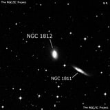 NGC 1812 - спиральная галактика. Описание NGC 1812:, Галактика в созвездии Голубь