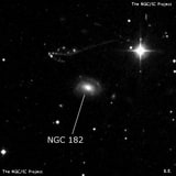 NGC 182 - спиральная галактика с баром. Описание NGC 182:, Галактика в созвездии Рыбы