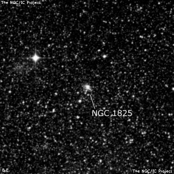 NGC 1825 - рассеянное скопление звёзд. Описание NGC 1825:, Рассеянное скопление в созвездии Золотая Рыба