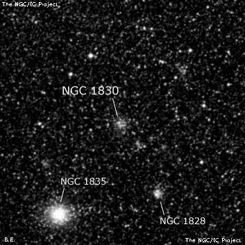 NGC 1830 - рассеянное скопление звёзд. Описание NGC 1830:, Рассеянное скопление в созвездии Золотая Рыба