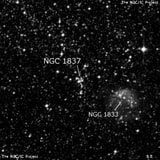 NGC 1837 - рассеянное скопление звёзд. Описание NGC 1837:, Рассеянное скопление в созвездии Столовая Гора