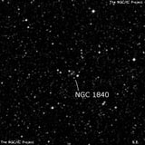 NGC 1840 - рассеянное скопление звёзд. Описание NGC 1840:, Рассеянное скопление в созвездии Столовая Гора