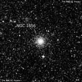 NGC 1856 - рассеянное скопление звёзд. Описание NGC 1856:, Шаровое скопление в созвездии Золотая Рыба