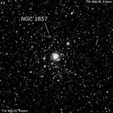 NGC 1857 - рассеянное скопление звёзд. Описание NGC 1857:, Рассеянное скопление в созвездии Возничий