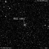 NGC 1861 - рассеянное скопление звёзд. Описание NGC 1861:, Рассеянное скопление в созвездии Столовая Гора