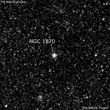 NGC 1870 - рассеянное скопление звёзд. Описание NGC 1870:, Шаровое скопление в созвездии Золотая Рыба