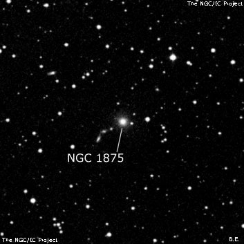 NGC 1875 - галактика. Описание NGC 1875:, Галактика в созвездии Орион
