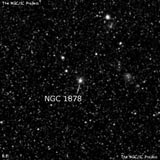 NGC 1878 - рассеянное скопление звёзд. Описание NGC 1878:, Рассеянное скопление в созвездии Столовая Гора