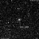 NGC 1885 - рассеянное скопление звёзд. Описание NGC 1885:, Рассеянное скопление в созвездии Золотая Рыба