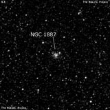 NGC 1887 - рассеянное скопление звёзд. Описание NGC 1887:, Рассеянное скопление в созвездии Золотая Рыба