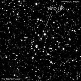NGC 189 - рассеянное скопление звёзд. Описание NGC 189:, Рассеянное скопление в созвездии Кассиопея