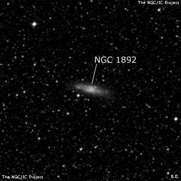 NGC 1892 - спиральная галактика. Описание NGC 1892:, Галактика в созвездии Золотая Рыба