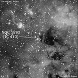 NGC 1893 - рассеянное скопление звёзд. Описание NGC 1893:, Рассеянное скопление в созвездии Возничий