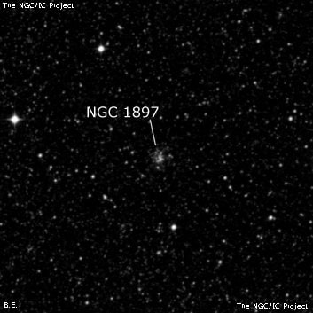 NGC 1897 - рассеянное скопление звёзд. Описание NGC 1897:, Рассеянное скопление в созвездии Золотая Рыба