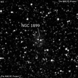 NGC 1899 - туманность. Описание NGC 1899:, Область H II в созвездии Золотая Рыба