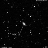 NGC 19 - спиральная галактика с баром. Описание NGC 19:, Галактика в созвездии Андромеда