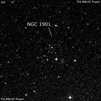 NGC 1901 - рассеянное скопление звёзд. Описание NGC 1901:, Рассеянное скопление в созвездии Золотая Рыба