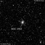 NGC 1902 - рассеянное скопление звёзд. Описание NGC 1902:, Рассеянное скопление в созвездии Золотая Рыба
