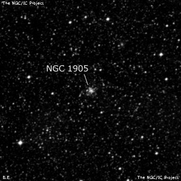 NGC 1905 - рассеянное скопление звёзд. Описание NGC 1905:, Рассеянное скопление в созвездии Золотая Рыба