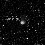 NGC 1911 - туманность. Описание NGC 1911:, Рассеянное скопление в созвездии Золотая Рыба