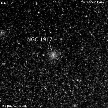 NGC 1917 - шаровое скопление звёзд. Описание NGC 1917:, Шаровое скопление в созвездии Золотая Рыба