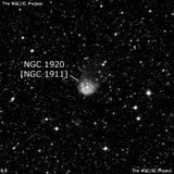 NGC 1920 - туманность. Описание NGC 1920:, Область H II в созвездии Золотая Рыба