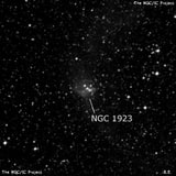NGC 1923 - рассеянное скопление звёзд. Описание NGC 1923:, Комплекс туманностей в созвездии Золотая Рыба
