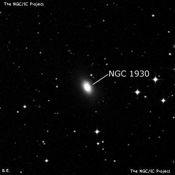 NGC 1930 - спиральная галактика с баром. Описание NGC 1930:, Галактика в созвездии Живописец