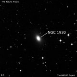 NGC 1930 - спиральная галактика с баром. Описание NGC 1930:, Галактика в созвездии Живописец