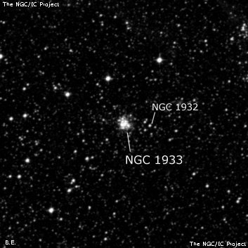 NGC 1933 - рассеянное скопление звёзд. Описание NGC 1933:, Рассеянное скопление в созвездии Золотая Рыба