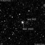 NGC 1933 - рассеянное скопление звёзд. Описание NGC 1933:, Рассеянное скопление в созвездии Золотая Рыба