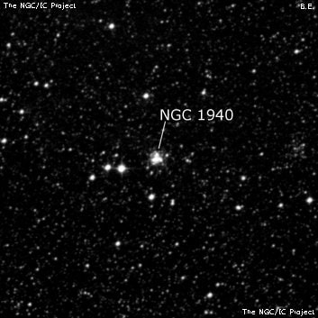 NGC 1940 - рассеянное скопление звёзд. Описание NGC 1940:, Шаровое скопление в созвездии Золотая Рыба