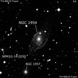 NGC 1954 - галактика. Описание NGC 1954:, Галактика в созвездии Заяц