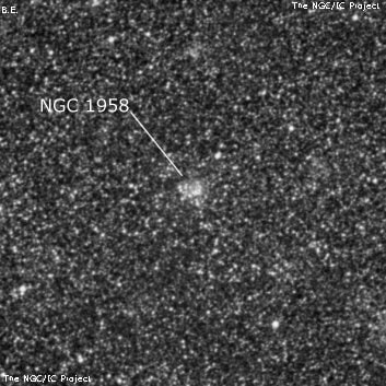 NGC 1958 - шаровое скопление звёзд. Описание NGC 1958:, Шаровое скопление в созвездии Золотая Рыба