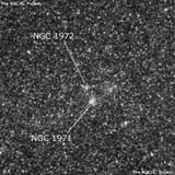 NGC 1972 - рассеянное скопление звёзд. Описание NGC 1972:, Рассеянное скопление в созвездии Золотая Рыба