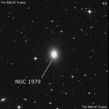 NGC 1979 - галактика. Описание NGC 1979:, Галактика в созвездии Заяц