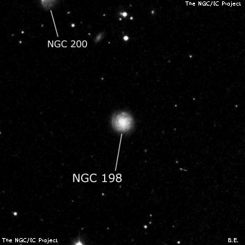 NGC 198 - спиральная галактика. Описание NGC 198:, Галактика в созвездии Рыбы