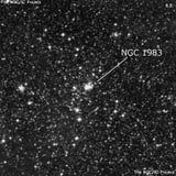 NGC 1983 - рассеянное скопление звёзд. Описание NGC 1983:, Рассеянное скопление в созвездии Золотая Рыба