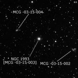 NGC 1993 - галактика. Описание NGC 1993:, Галактика в созвездии Заяц