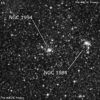 NGC 1994 - рассеянное скопление звёзд. Описание NGC 1994:, Рассеянное скопление в созвездии Золотая Рыба