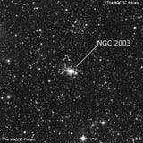 NGC 2003 - рассеянное скопление звёзд. Описание NGC 2003:, Шаровое скопление в созвездии Золотая Рыба