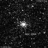 NGC 2004 - рассеянное скопление звёзд. Описание NGC 2004:, Шаровое скопление в созвездии Золотая Рыба